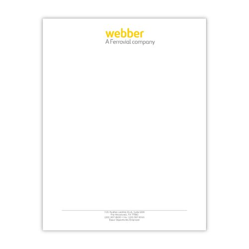 Webber Letterhead (100/pack) image thumbnail