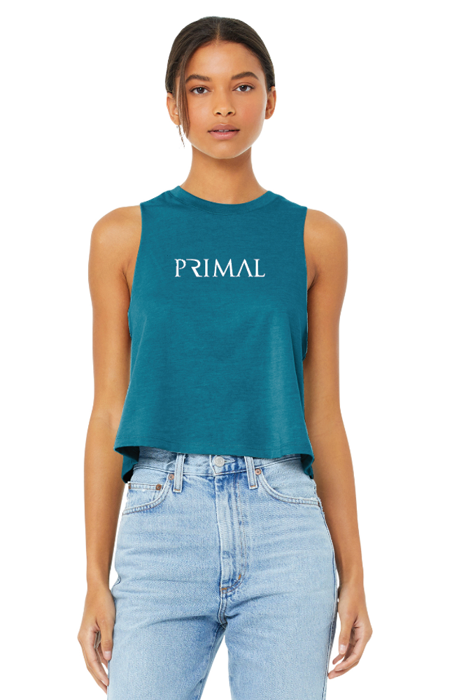 BELLA+CANVAS Women's Racerback Cropped Tank primary image
