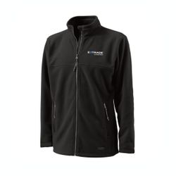 Image of Boundary Fleece Jacket - Men's Black (E*TRADE logo)