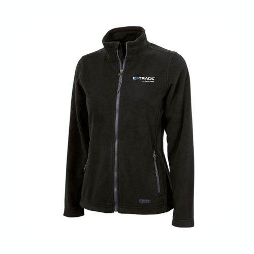 Boundary Fleece Jacket - Women's Black (E*TRADE logo) image thumbnail