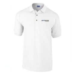 Image of Cotton Piqué Polo - Men's White (E*TRADE logo) 