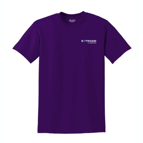 Cotton/Poly T-Shirt - Purple (E*TRADE logo) image thumbnail