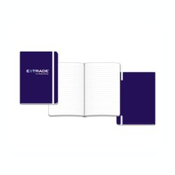 Image of Perfect Bound Journal - Plum (E*TRADE logo)