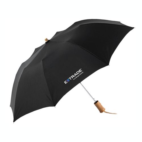 43" Auto Open Umbrella - Black (E*TRADE logo) image thumbnail