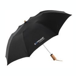 Image of 43" Auto Open Umbrella - Black (E*TRADE logo)