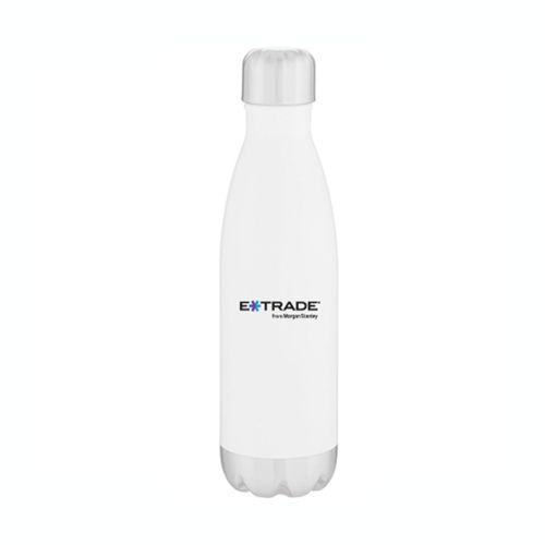 Thermal Water Bottle 17oz. - White (E*TRADE logo) image thumbnail