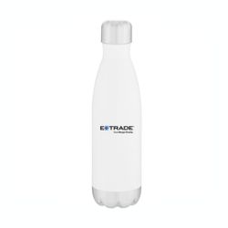 Image of Thermal Water Bottle 17oz. - White (E*TRADE logo)