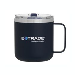 Image of Camper Mug 12oz. - Black (E*TRADE logo) 