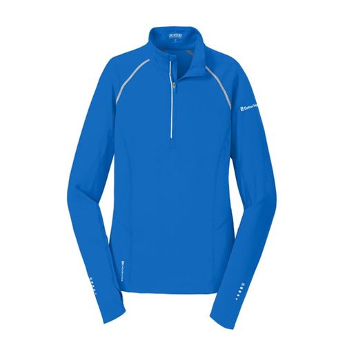 OGIO Endurance ¼-Zip - Women's Electric Blue (Eaton Vance Logo) image thumbnail