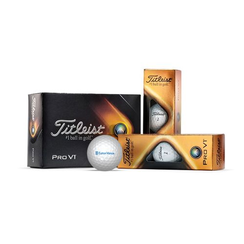 Titleist ProV1 - Half-Dozen (Eaton Vance Logo) image thumbnail