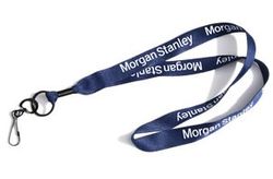 Image of Lanyard with Morgan Stanley logo - Navy 