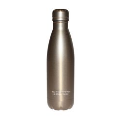 Image of Thermal Water Bottle 17 oz. - Gray (Customized)