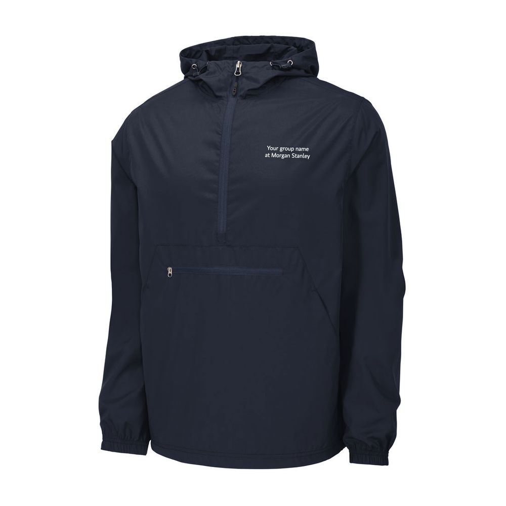 Packable Pullover Jacket - Men's Navy (Customized) primary image