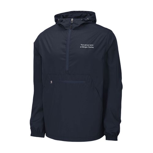 Packable Pullover Jacket - Men's Navy (Customized) image thumbnail