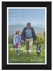 Image of Framed Poster – Old School Grit/New World Ideas (Style 2)