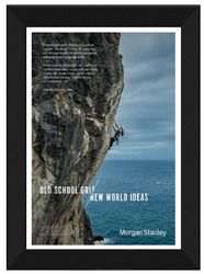 Image of Framed Poster – Old School Grit/New World Ideas (Style 3)