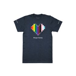 Image of Morgan Stanley Pride Shirt - Unisex Navy Heather