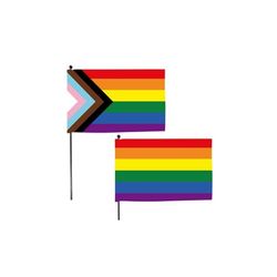 Image of Pride Hand Flags 4" x 6” (Set of 3)