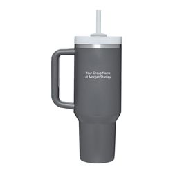 Image of Stanley Quencher H2.O FlowState Tumbler 40 oz. - Charcoal (Customized)