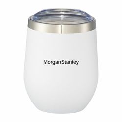 Image of Stainless Steel Wine Tumbler 120z. - White 