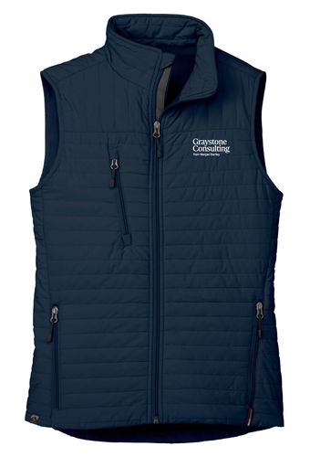 Eco Thermolite Vest –  Women's Navy (Graystone Consulting Logo) image thumbnail