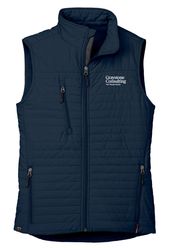 Image of Eco Thermolite Vest –  Women's Navy (Graystone Consulting Logo)