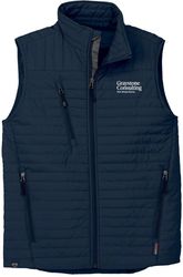Image of Eco Thermolite Vest – Men's Navy (Graystone Consulting Logo)