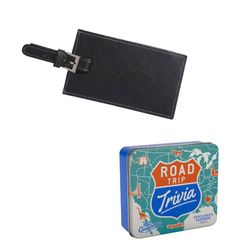 Image of Road Trip Trivia & Luggage Tag Gift Set