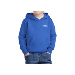 Image of Fleece Pullover Hooded Sweatshirt - Toddler Royal Blue