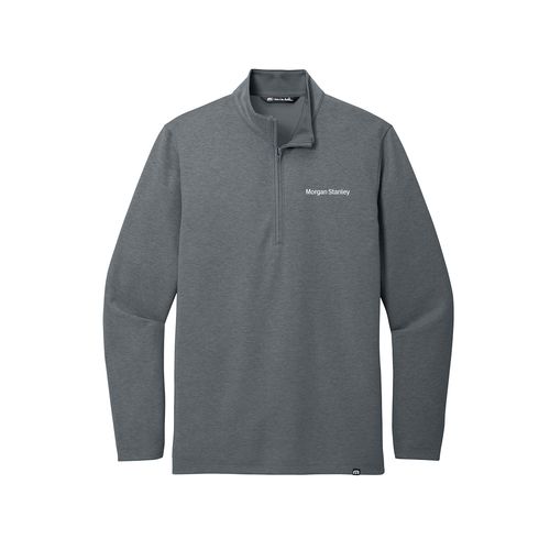 Travis Mathew Coveside 1/4-Zip - Men's Dark Heather Gray image thumbnail