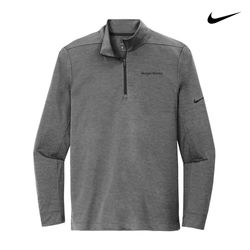Image of Nike Dry 1/2-Zip Cover-Up - Men's Black Heather