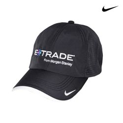 Image of Nike Dri-FIT Swoosh Perforated Cap - Black (E*TRADE logo)