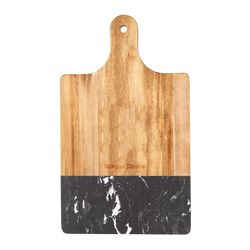 Image of Black Marble and Wood Cutting Board