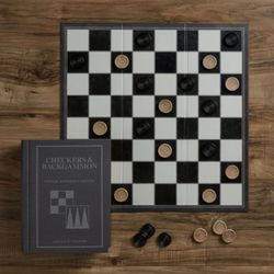 Image of Checkers and Backgammon Vintage Bookshelf Edition