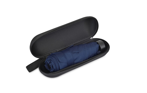 Recycled Mini Folding Umbrella - Navy image thumbnail