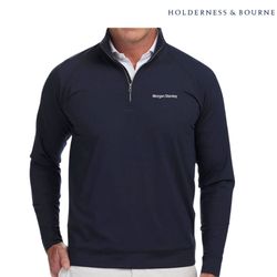 Image of Holderness and Bourne The Westland Quarter Zip – Men's Black