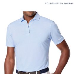 Image of Holderness and Bourne The Davis Polo - Men's Skye & Marlin Blue