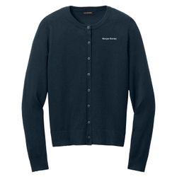 Image of Crewneck Cardigan Sweater – Women’s Navy