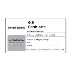 Image of $200.00 E-Gift Certificate