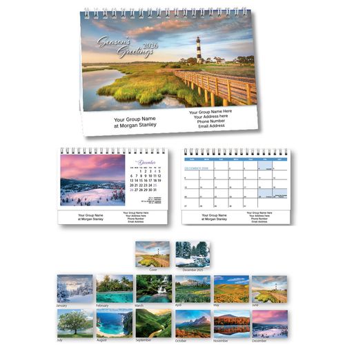 Scenic Desk Tent Calendar (Customized) image thumbnail
