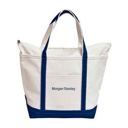 Image of Cotton Canvas Zippered Tote