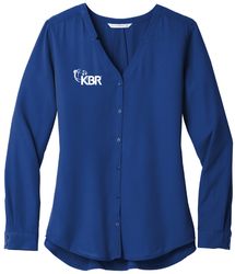 Image of P.A. Ladies Button-Front Blouse Shirt