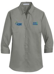 Image of P.A. Ladies 3/4 Sleeve Twill Shirt ZH