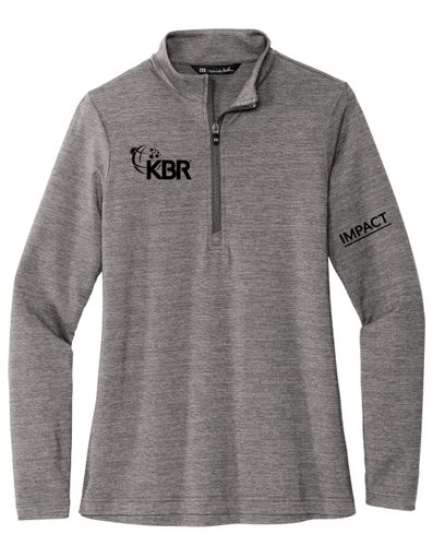 TravisMathew Ladies Crestview Quarter Zip Pullover IM image thumbnail