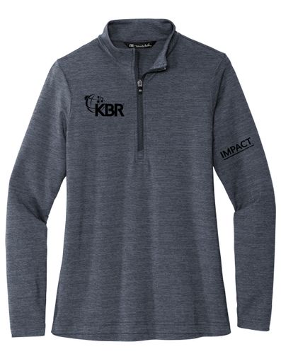 TravisMathew Ladies Crestview Quarter Zip Pullover IM image thumbnail