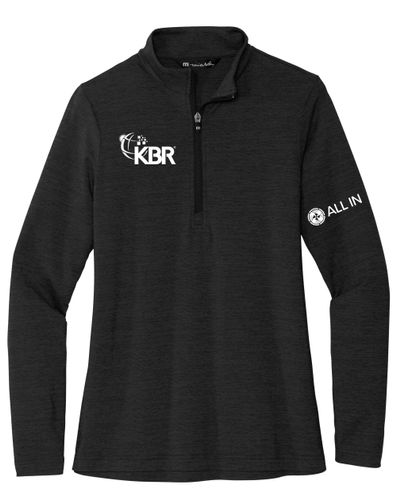 TravisMathew Ladies Crestview Quarter Zip Pullover AI image thumbnail