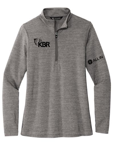 TravisMathew Ladies Crestview Quarter Zip Pullover AI image thumbnail