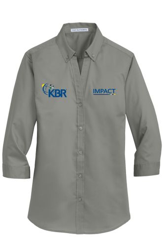 P.A. Ladies 3/4 Sleeve Twill Shirt IM image thumbnail