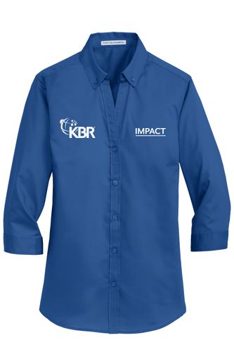 P.A. Ladies 3/4 Sleeve Twill Shirt IM image thumbnail