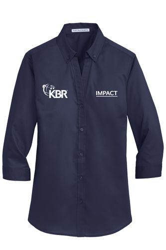 P.A. Ladies 3/4 Sleeve Twill Shirt IM image thumbnail